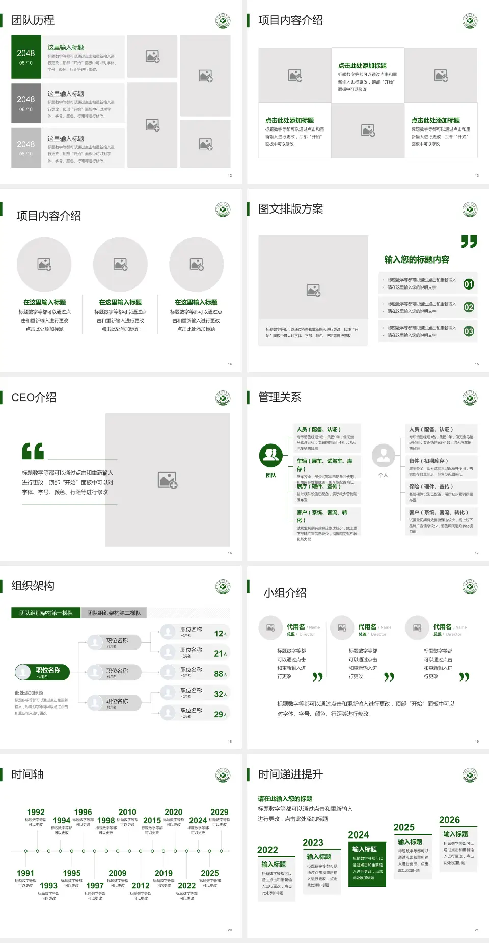 延边大学附属医院医院管理报告PPT模板4:3格式幻灯片预览图3