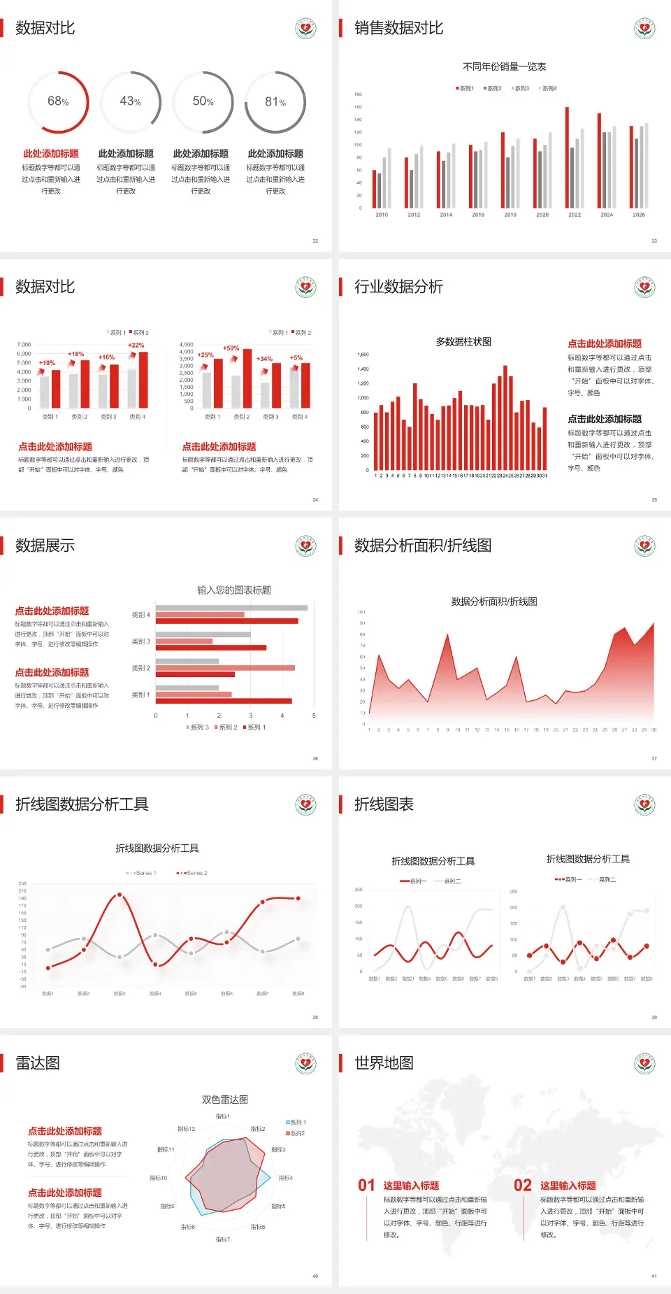 丹阳市中医院会议与研讨会PPT模板4:3格式幻灯片预览图5