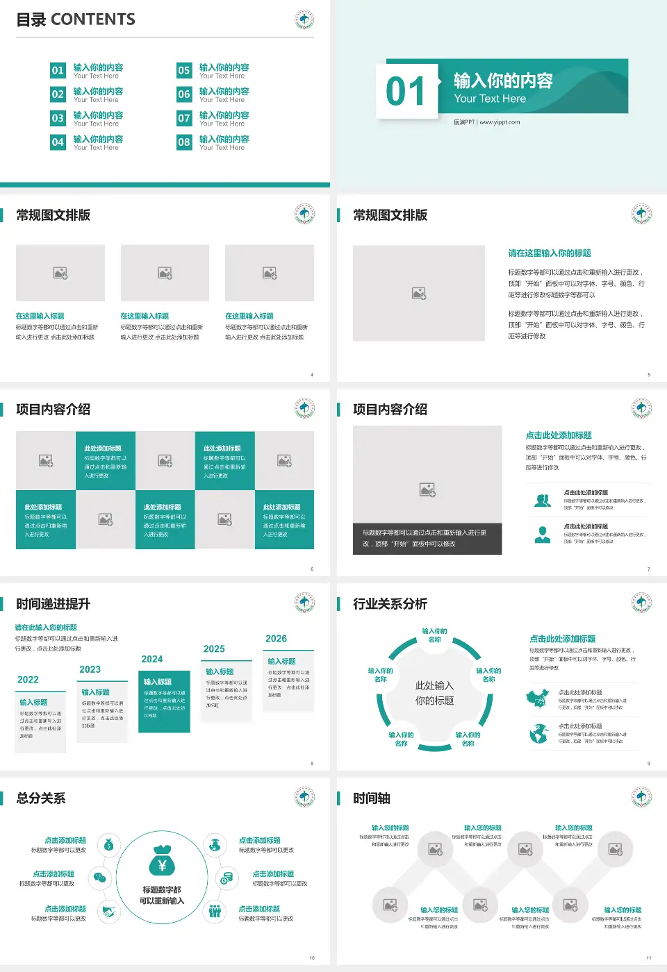 四平市中医医院财务与预算报告PPT模板16:9格式幻灯片预览图2