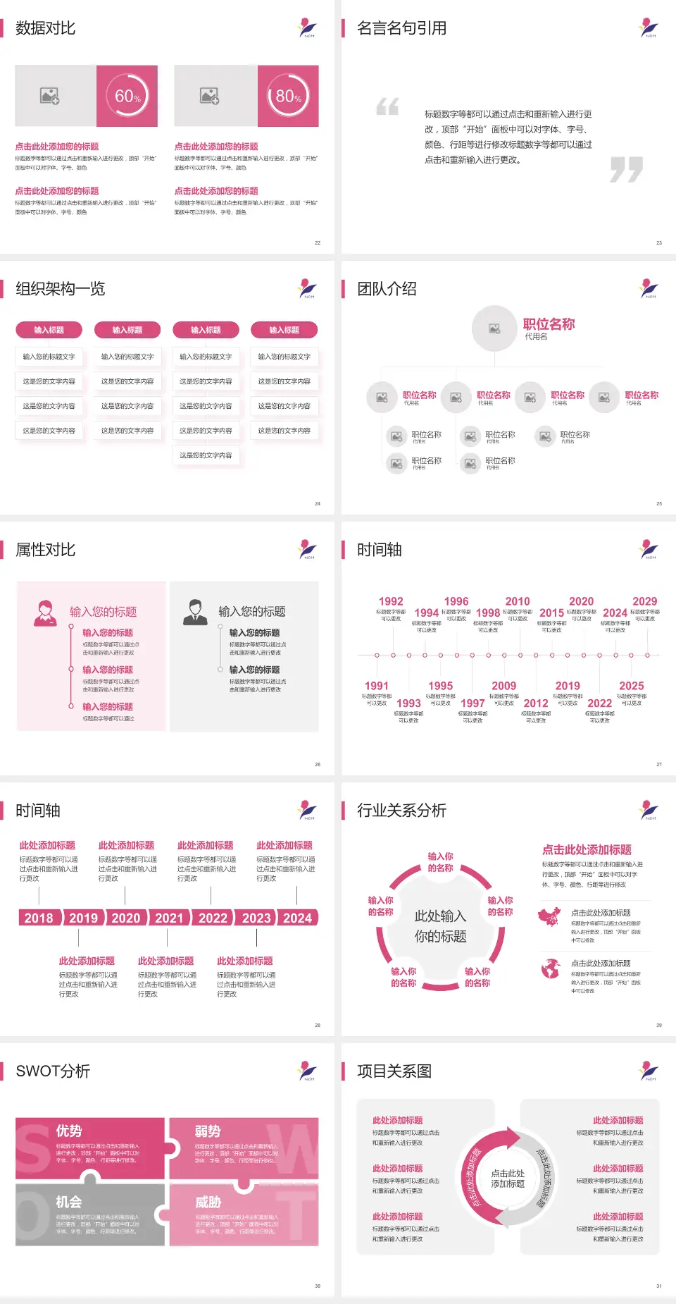 南京市儿童医院医院简介/日常通用PPT模板4:3格式幻灯片预览图4