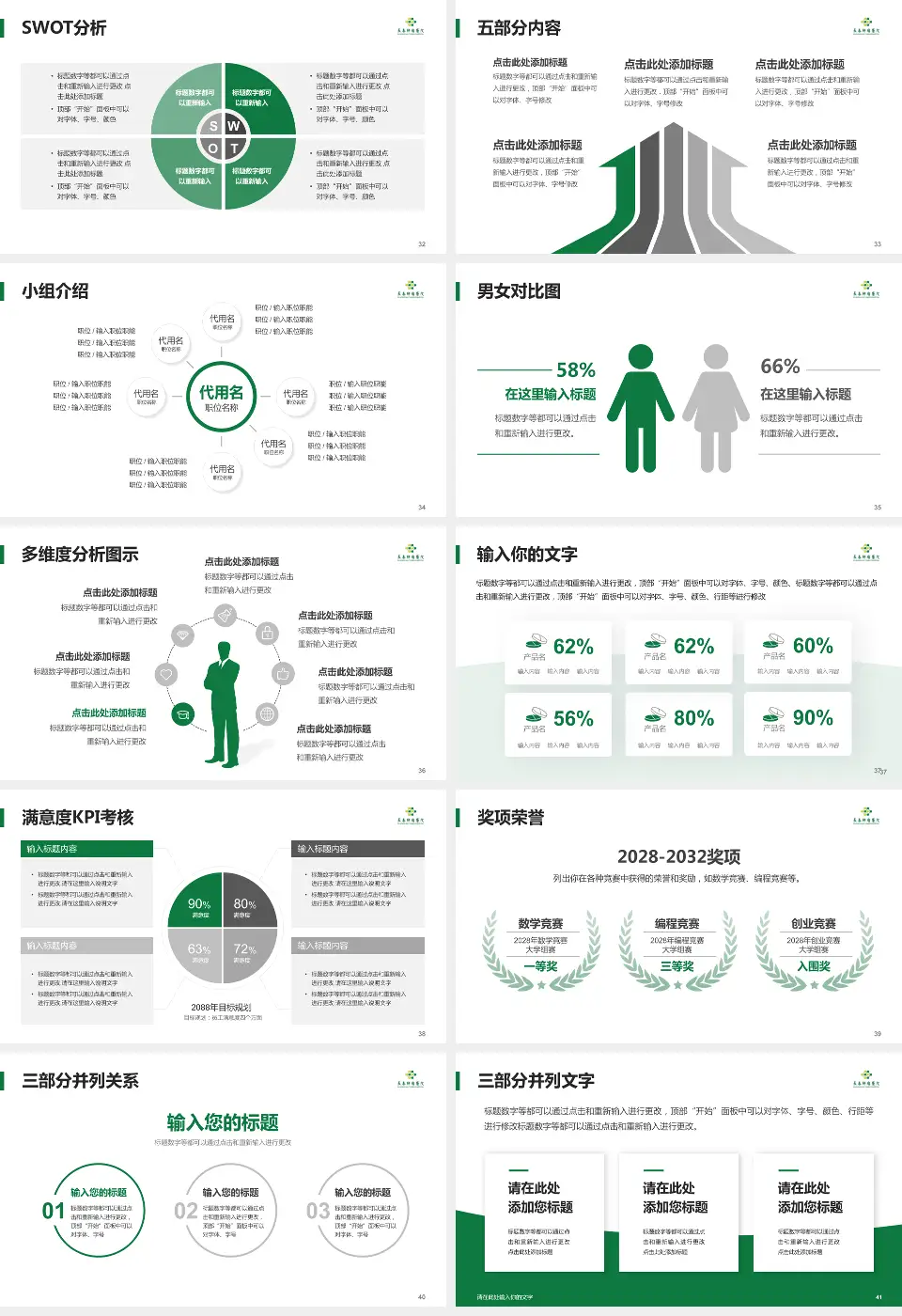 长春肿瘤医院医疗行业比赛专用PPT模板16:9格式幻灯片预览图5