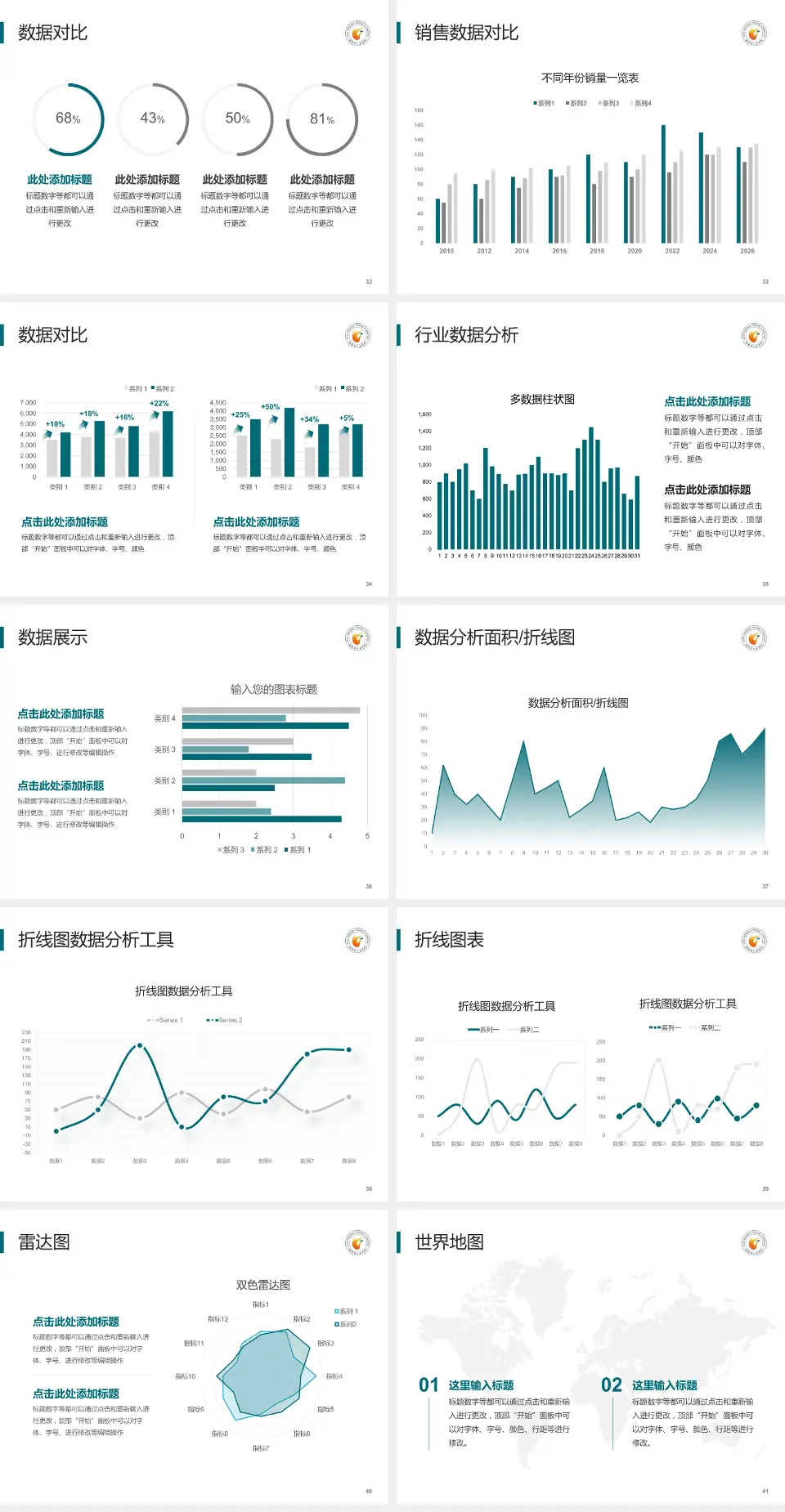 吉林省人民医院凯院区会议与研讨会PPT模板4:3格式幻灯片预览图5