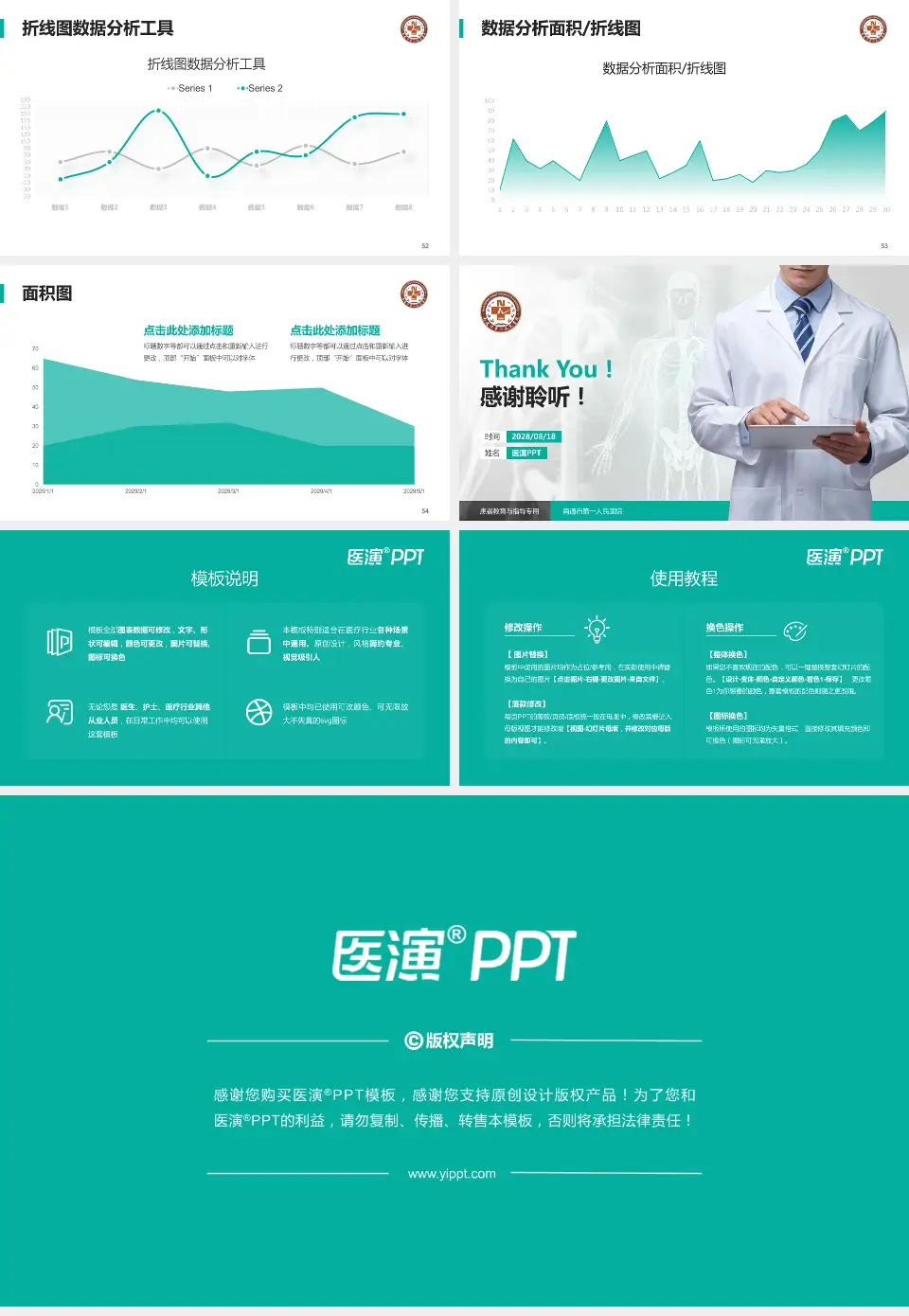 南通市第一人民医院患者教育与指导PPT模板16:9格式幻灯片预览图7