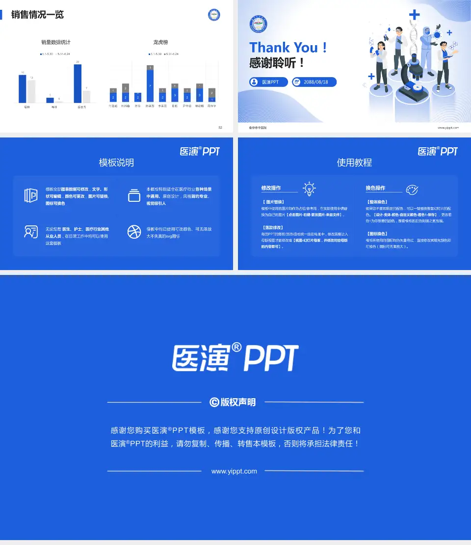 南京市中医院品管圈PDCA演示专用PPT模板16:9格式幻灯片预览图7