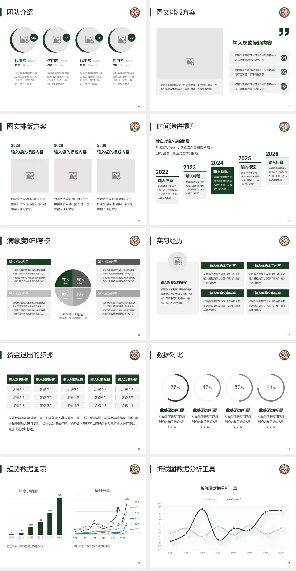 中国人民解放军第八二医院培训与教育PPT模板4:3格式幻灯片预览图3