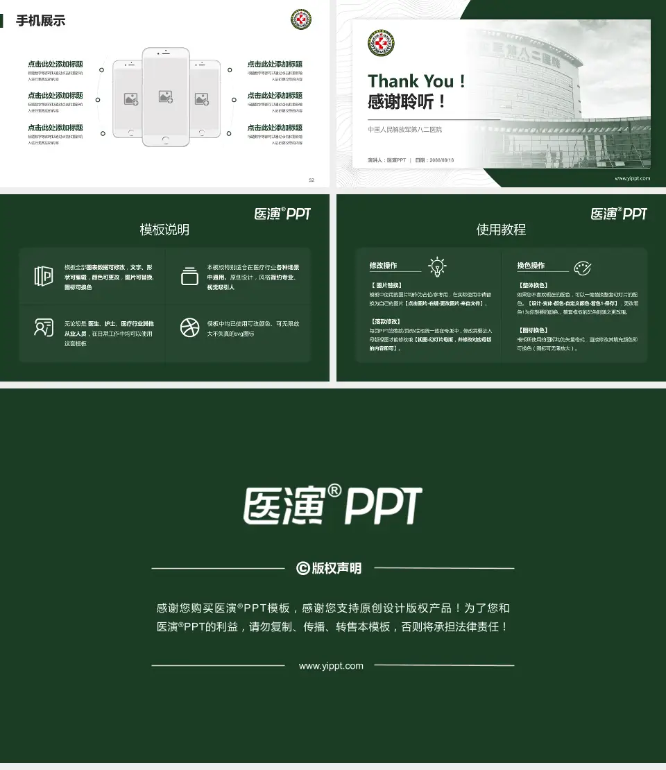 中国人民解放军第八二医院医院管理报告PPT模板16:9格式幻灯片预览图7