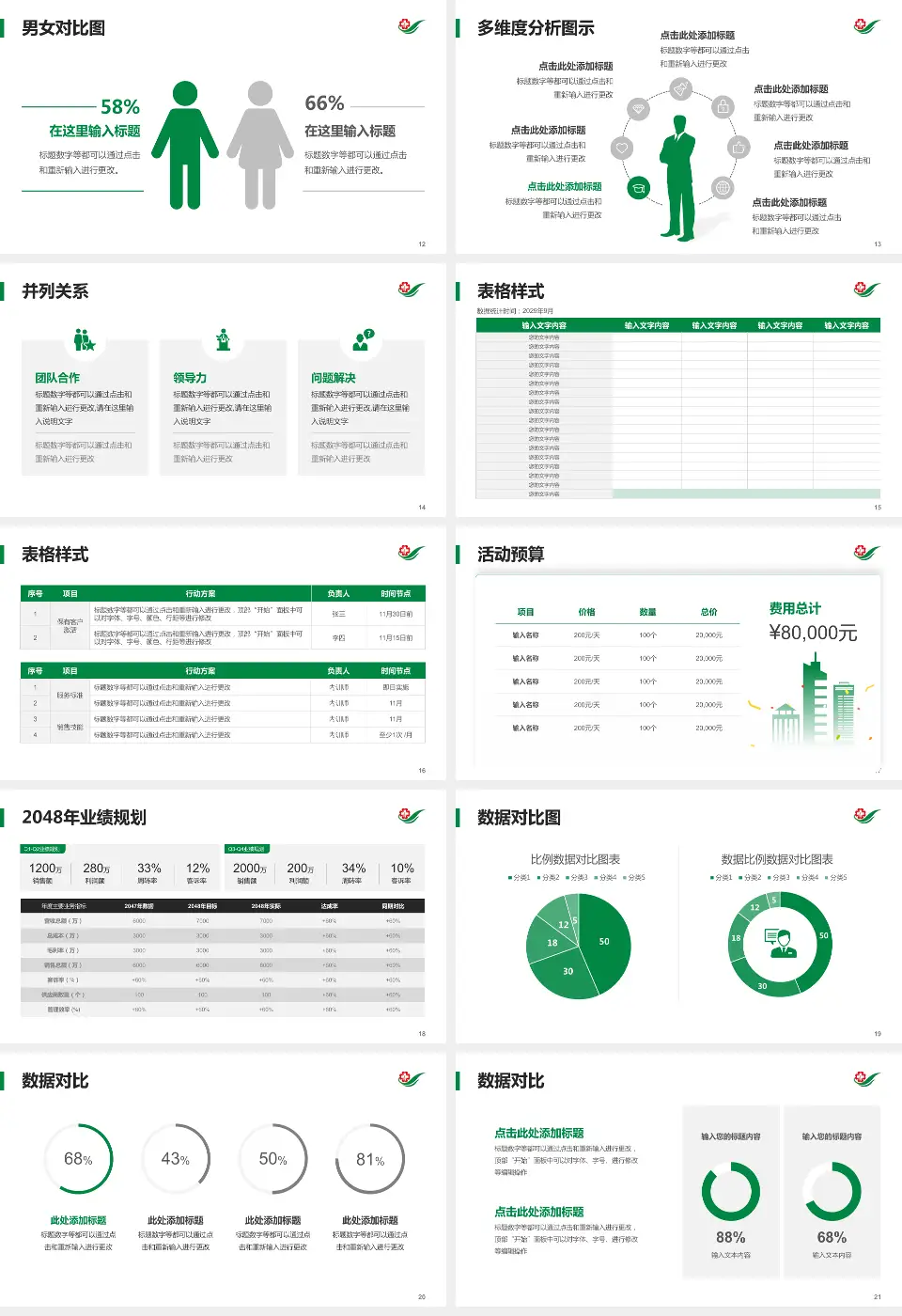 吉林省脑科医院财务与预算报告PPT模板16:9格式幻灯片预览图3
