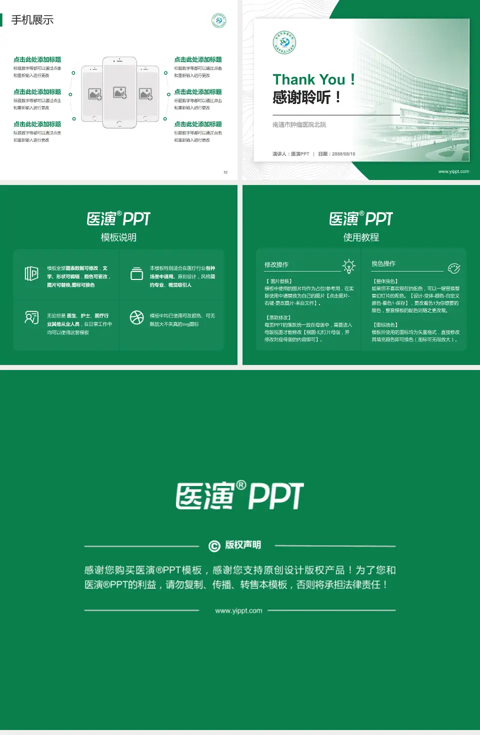 南通市肿瘤医院北院医院管理报告PPT模板4:3格式幻灯片预览图7