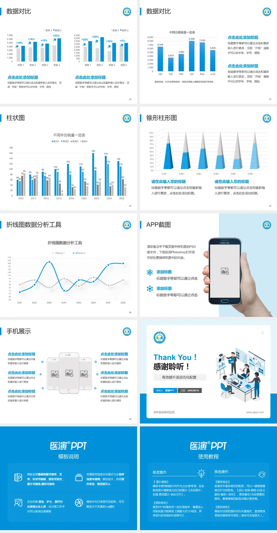 吉林省结核病医院财务与预算报告PPT模板4:3格式幻灯片预览图4