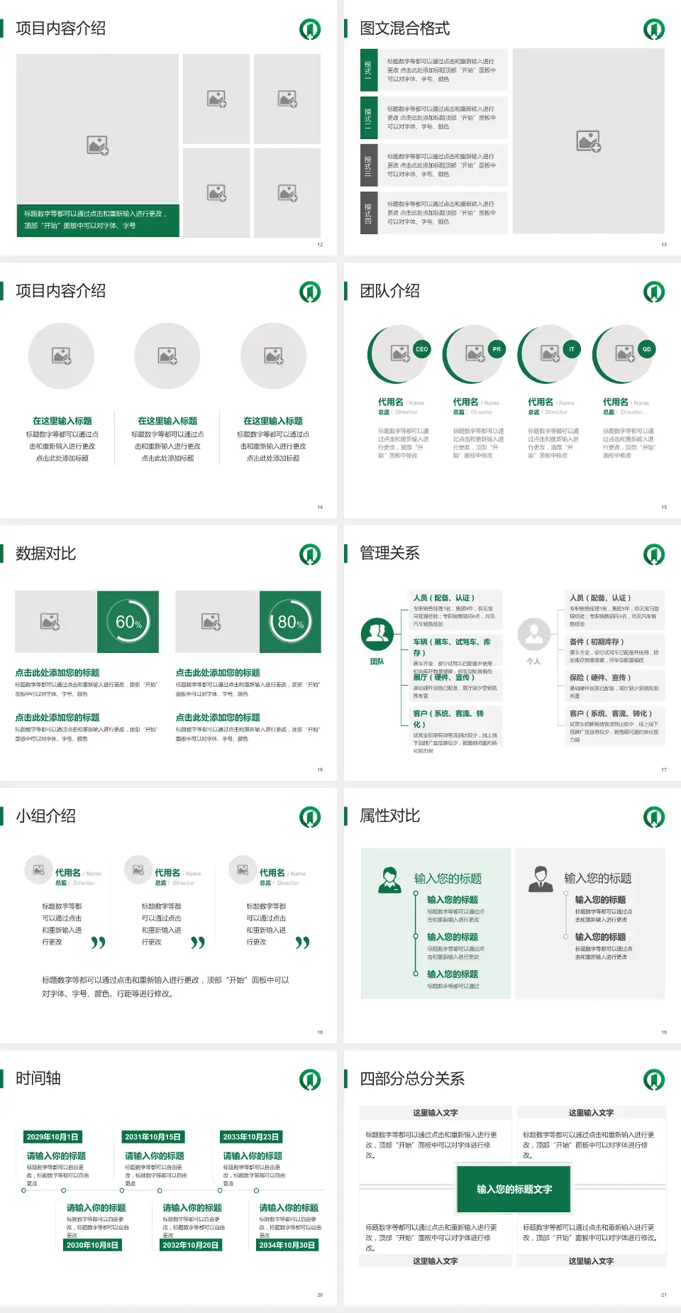 南京市第一医院河西院区科室介绍与推广PPT模板4:3格式幻灯片预览图3