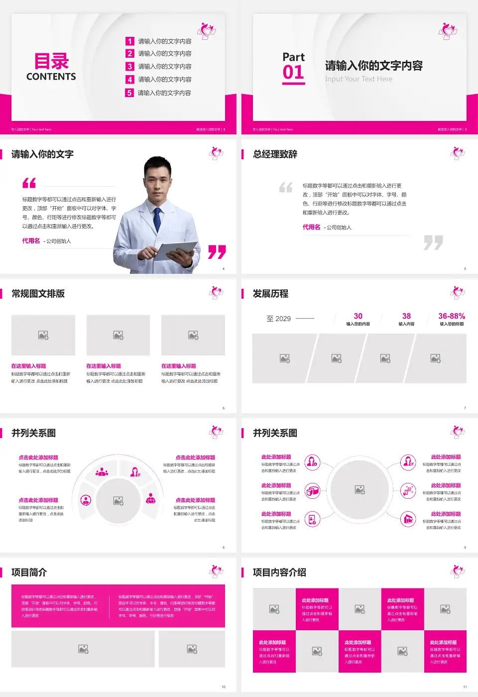 南通市妇幼保健院医院管理报告PPT模板16:9格式幻灯片预览图2