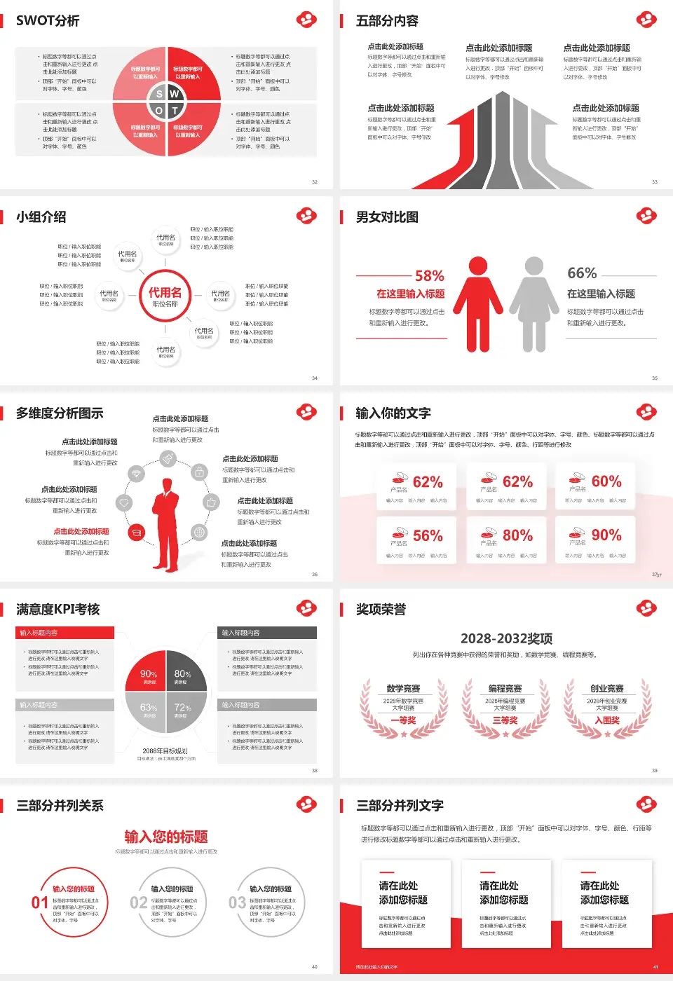 南京市妇幼保健院莫愁路园区医疗行业比赛专用PPT模板16:9格式幻灯片预览图5