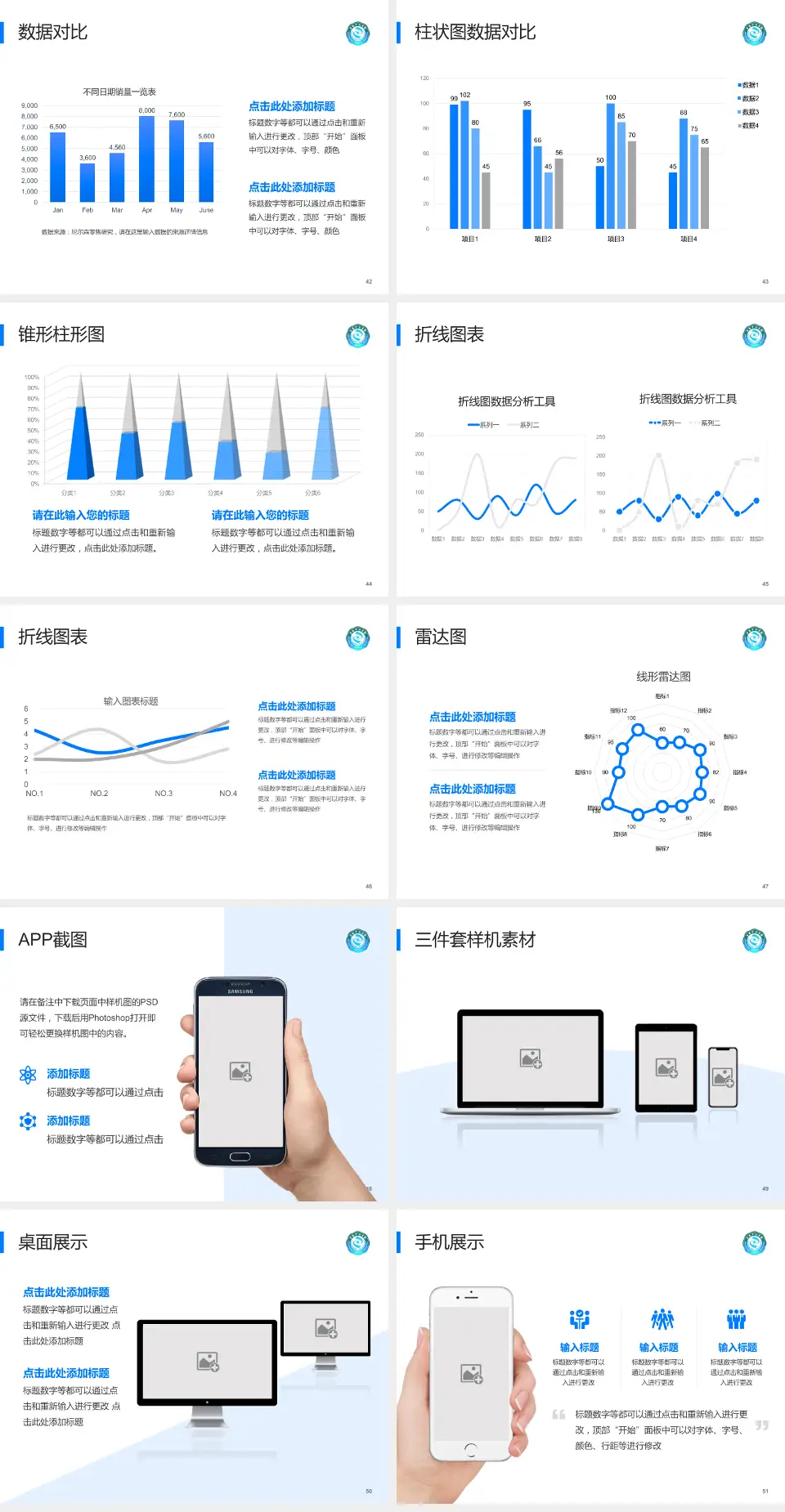 白城中心医院医院管理报告PPT模板4:3格式幻灯片预览图6