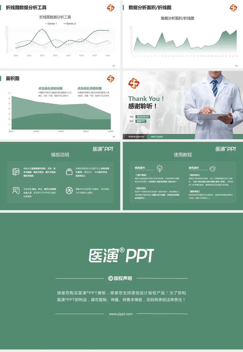 长春市儿童医院患者教育与指导PPT模板16:9格式幻灯片预览图7