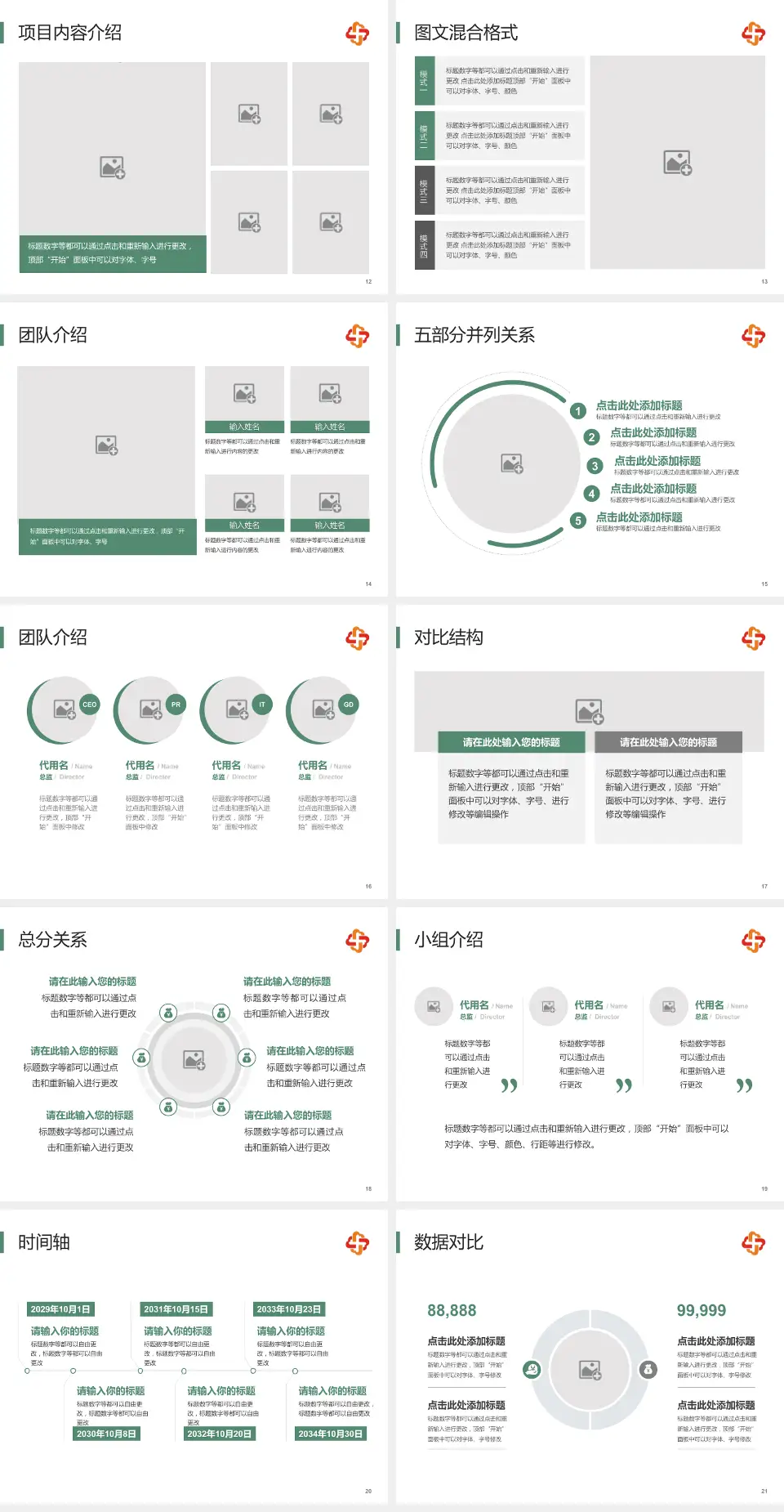 长春市儿童医院医疗知识普及PPT模板4:3格式幻灯片预览图3