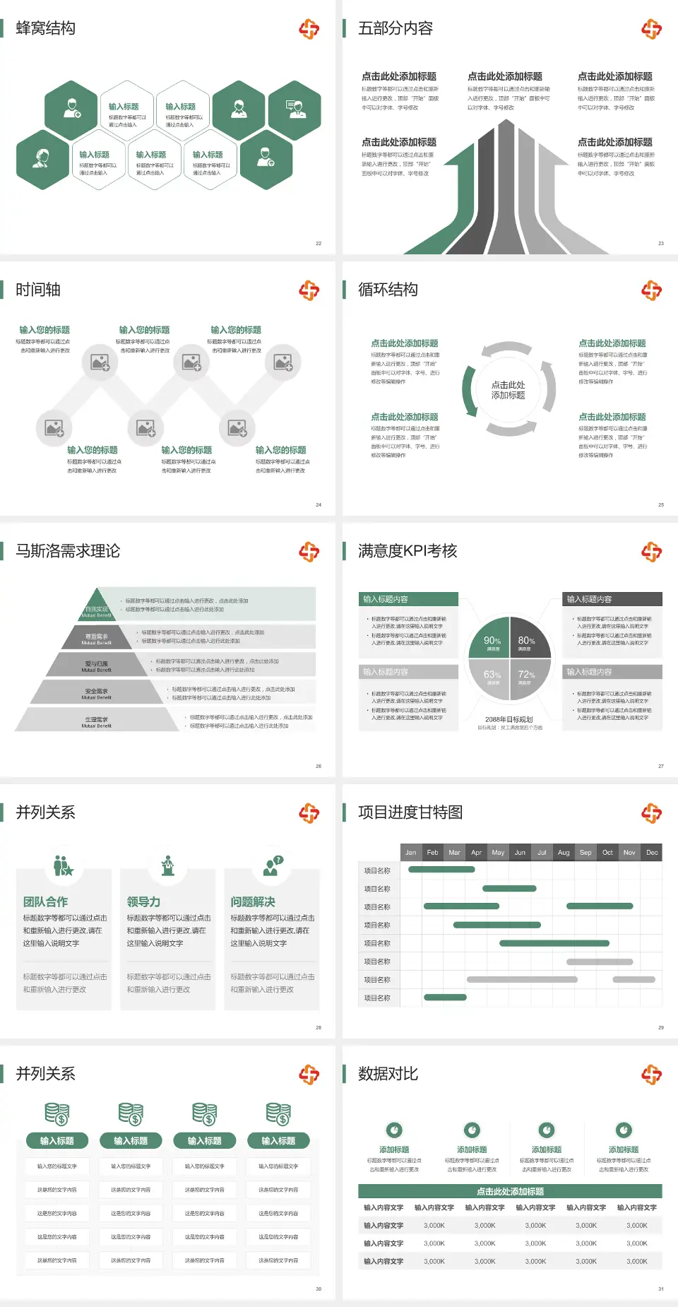 长春市儿童医院医疗知识普及PPT模板4:3格式幻灯片预览图4