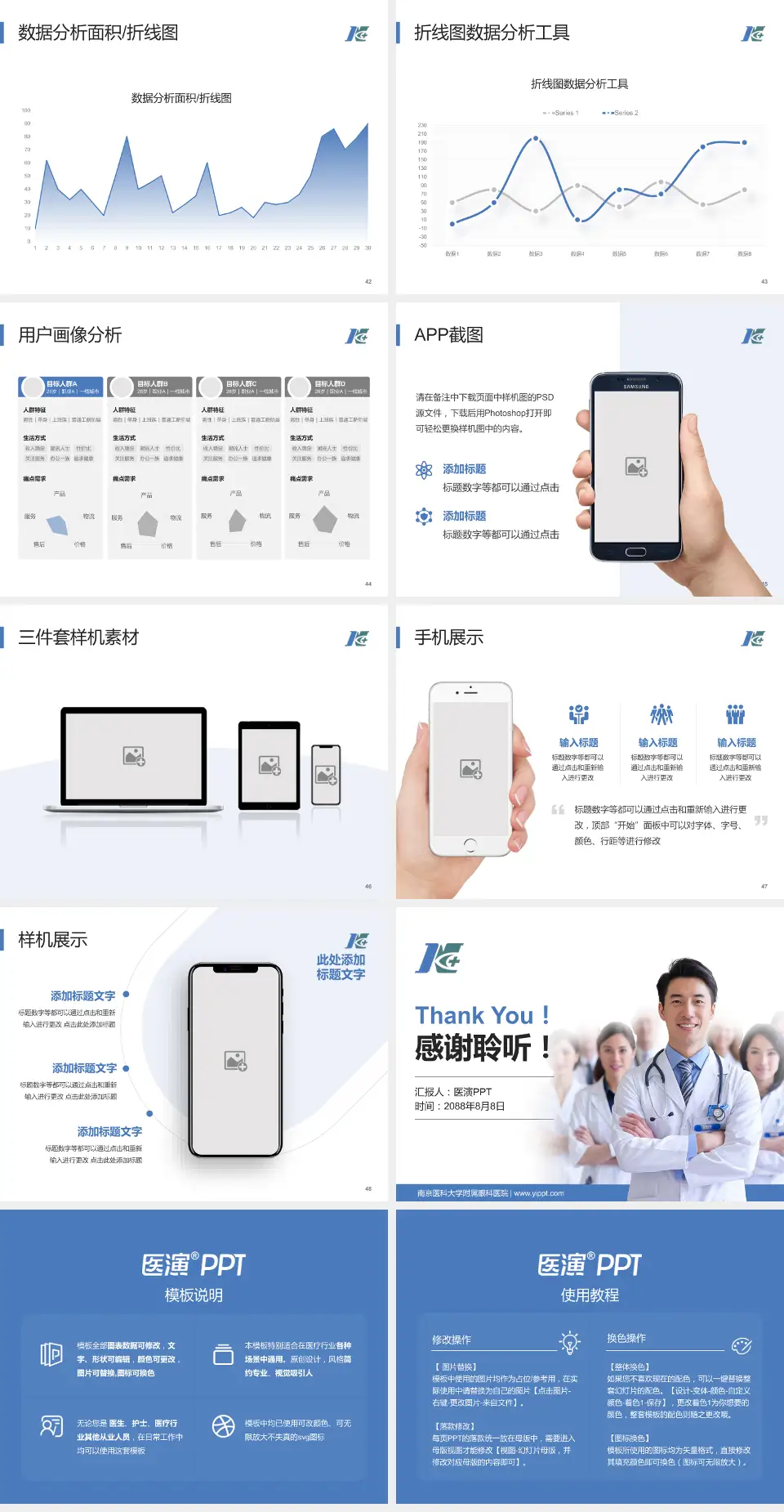南京医科大学附属眼科医院科室介绍与推广PPT模板4:3格式幻灯片预览图6