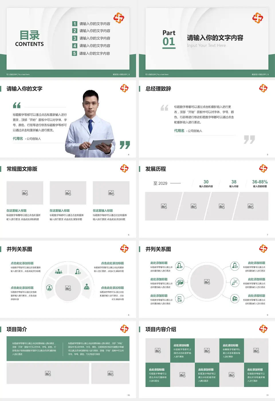 长春市儿童医院医院管理报告PPT模板16:9格式幻灯片预览图2