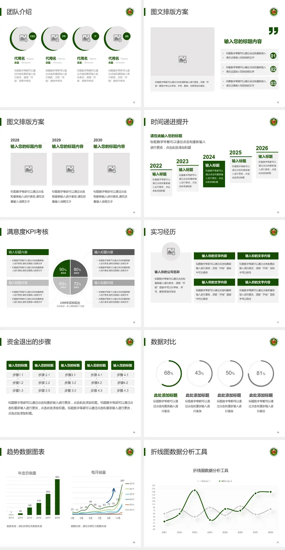 中国人民解放军第八一医院培训与教育PPT模板4:3格式幻灯片预览图3