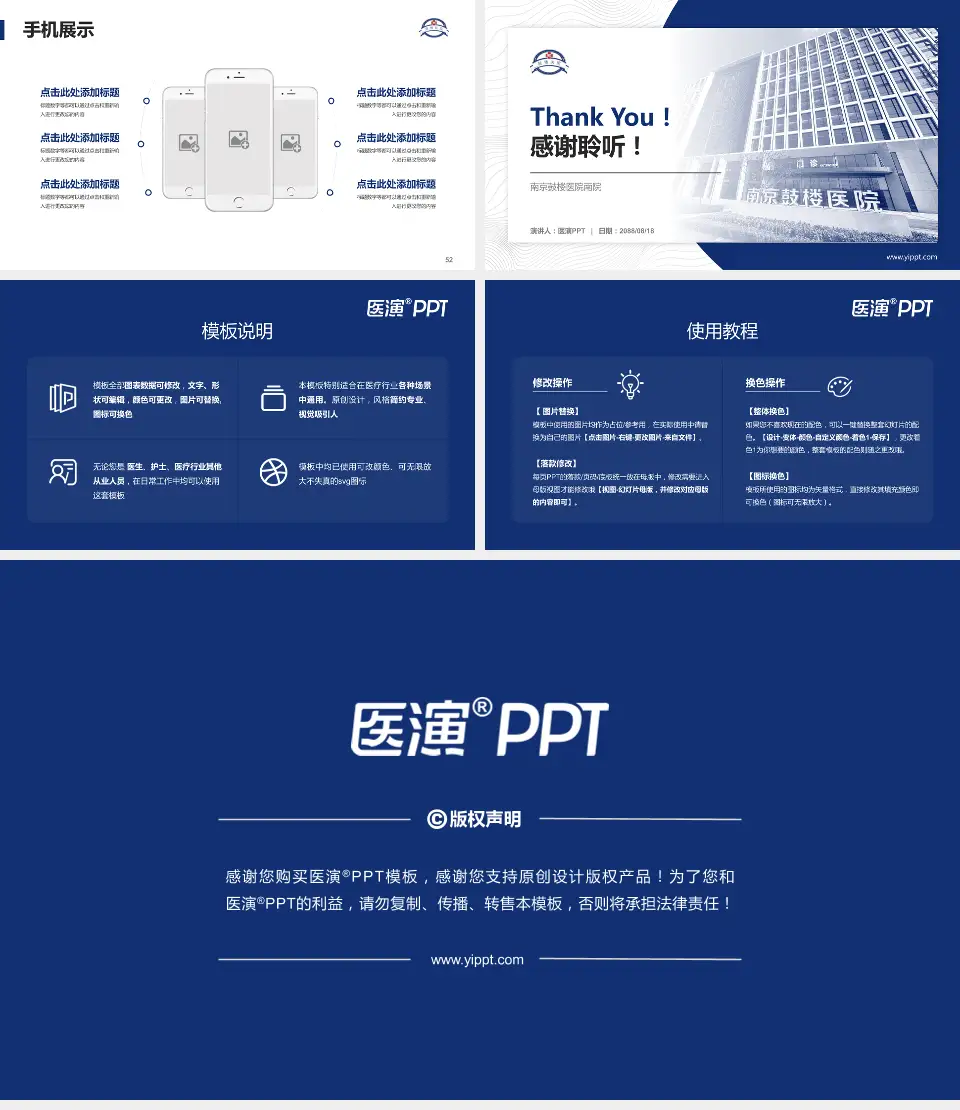 南京鼓楼医院南院医院管理报告PPT模板16:9格式幻灯片预览图7