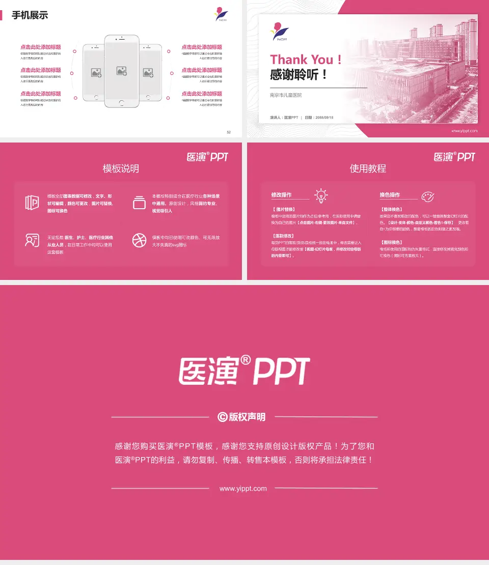 南京市儿童医院医院管理报告PPT模板16:9格式幻灯片预览图7
