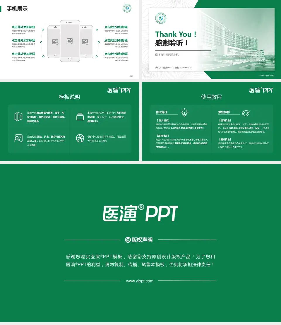 南通市肿瘤医院北院医院管理报告PPT模板16:9格式幻灯片预览图7