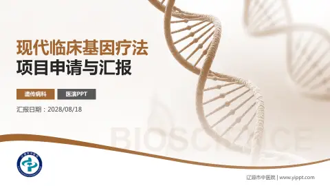辽源市中医院项目申请与汇报PPT模板