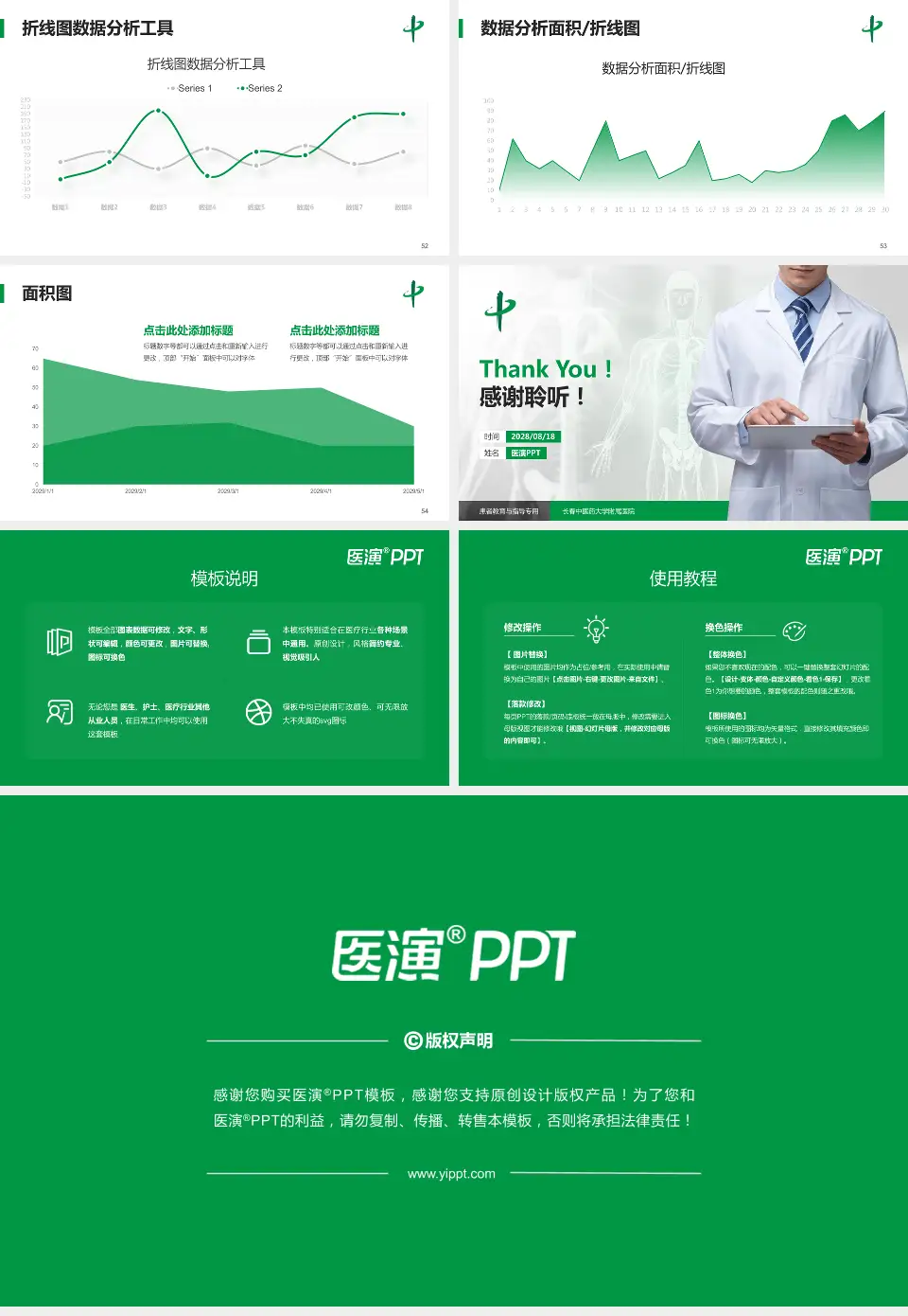 长春中医药大学附属医院患者教育与指导PPT模板16:9格式幻灯片预览图7