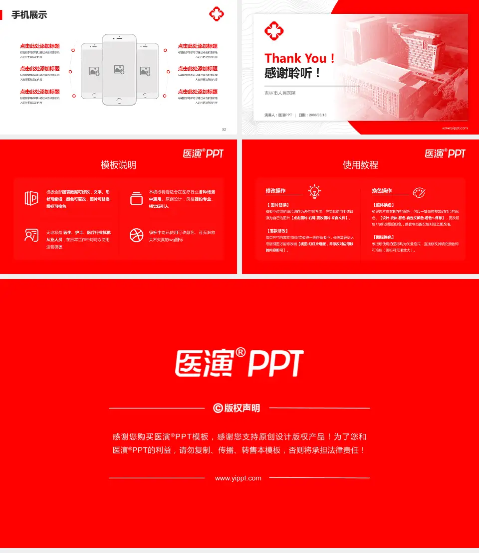 吉林市人民医院医院管理报告PPT模板16:9格式幻灯片预览图7