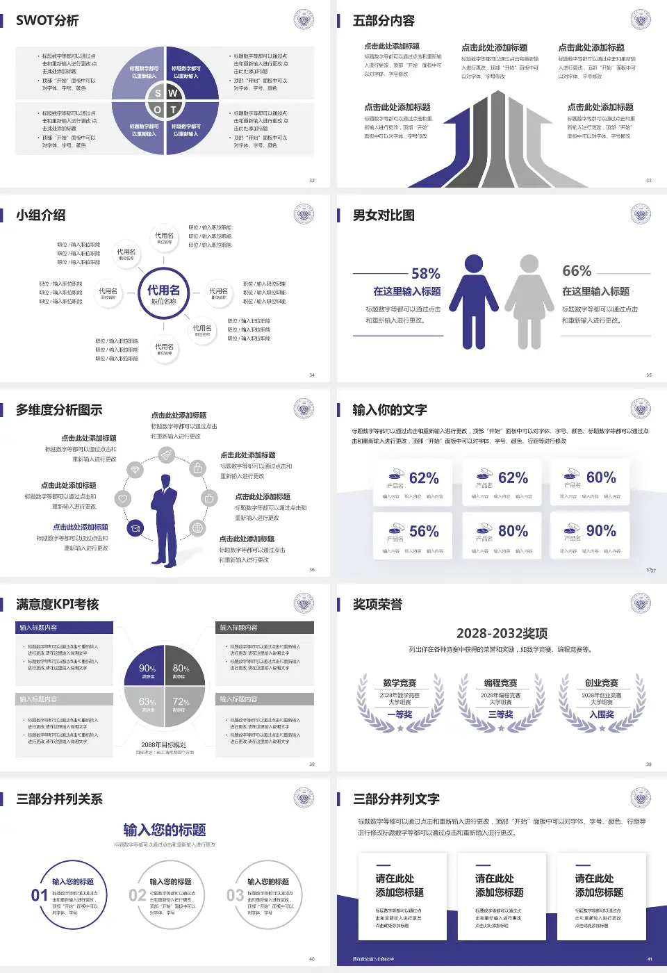吉林省一汽总医院医疗行业比赛专用PPT模板16:9格式幻灯片预览图5