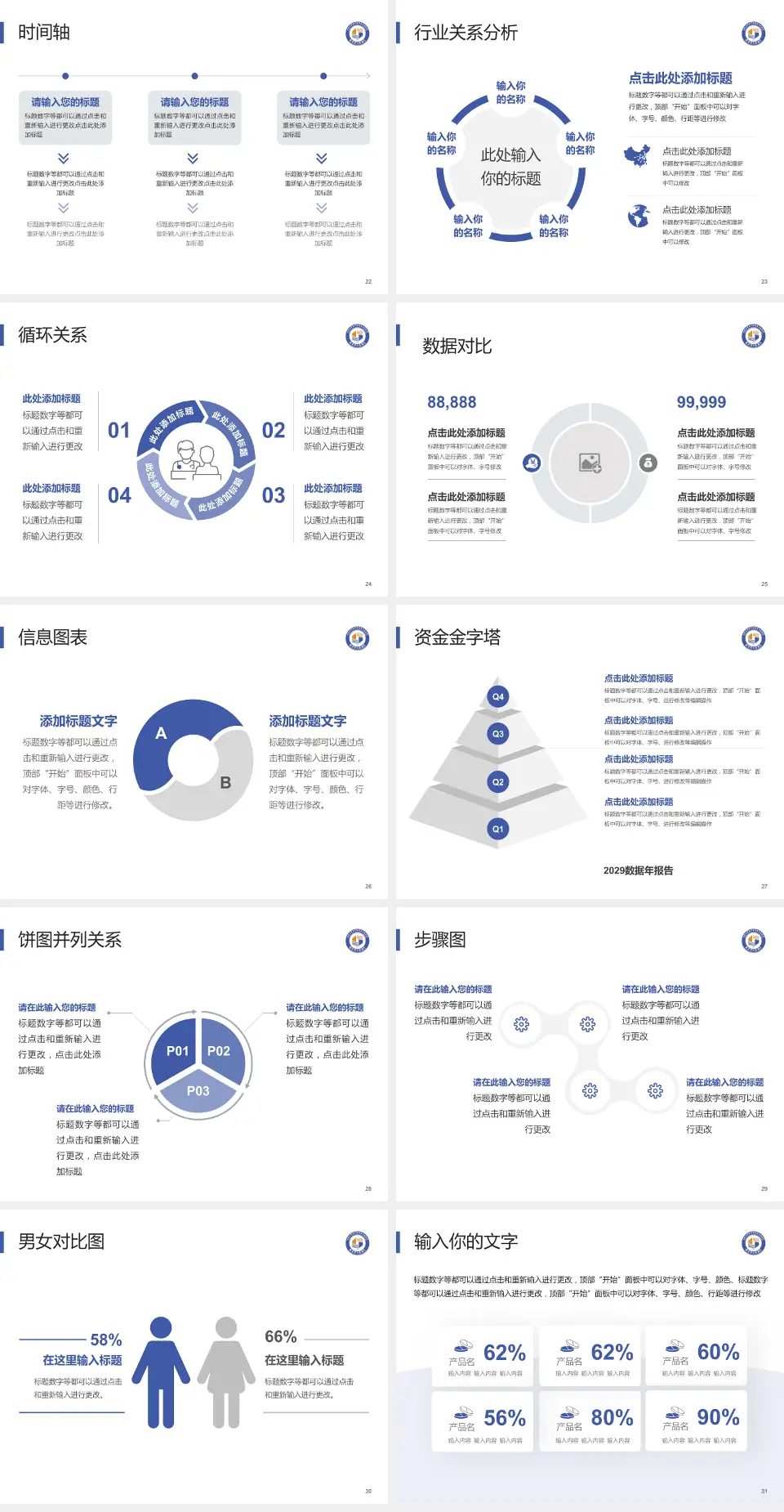 南京市口腔医院医院管理报告PPT模板4:3格式幻灯片预览图4