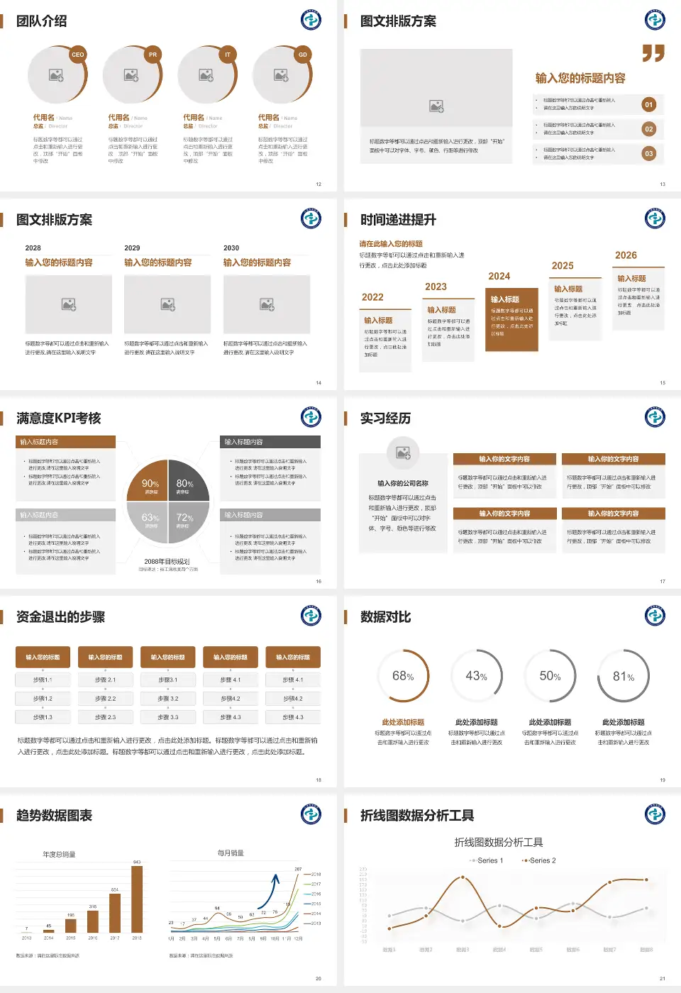 辽源市中医院培训与教育PPT模板16:9格式幻灯片预览图3