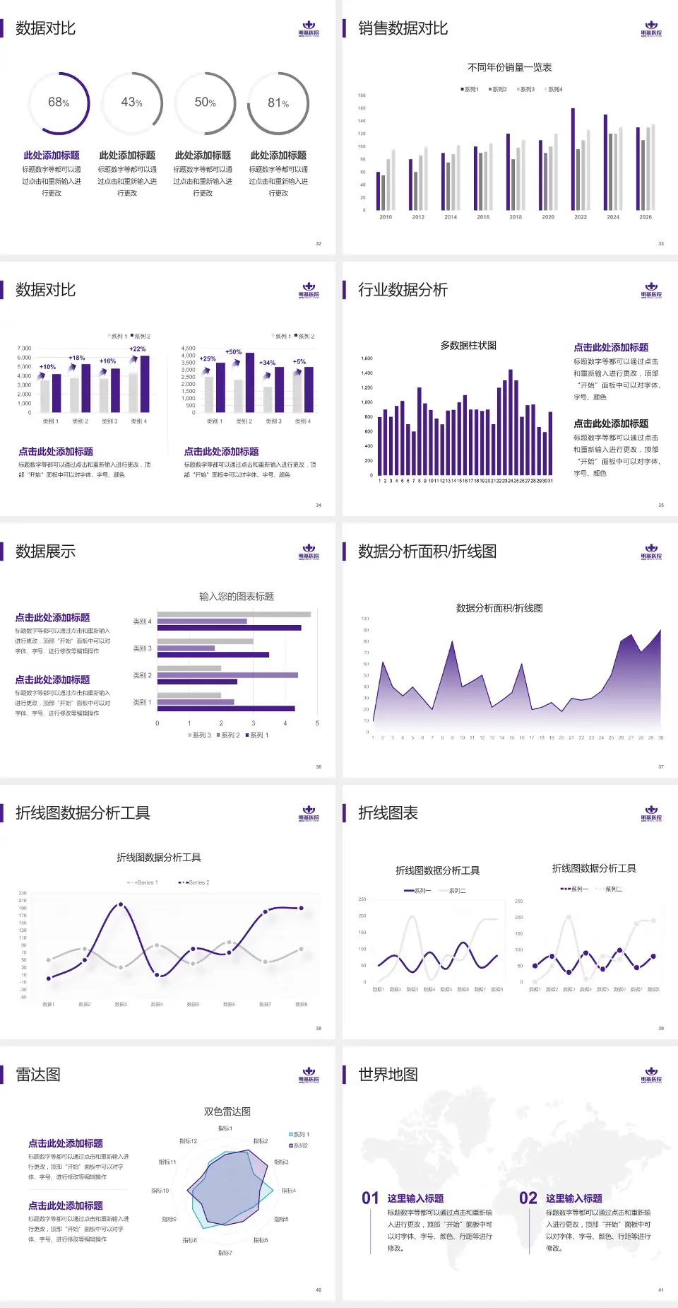 南京明基医院会议与研讨会PPT模板4:3格式幻灯片预览图5