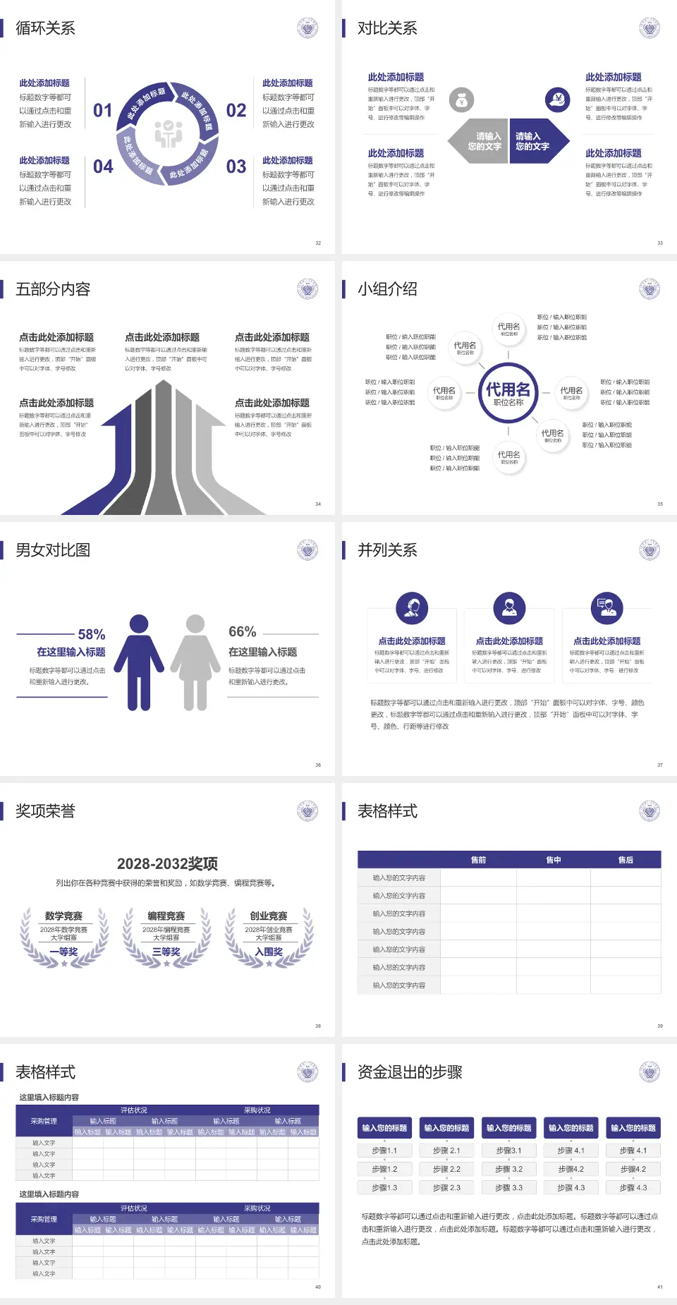 吉林省一汽总医院医院简介/日常通用PPT模板4:3格式幻灯片预览图5