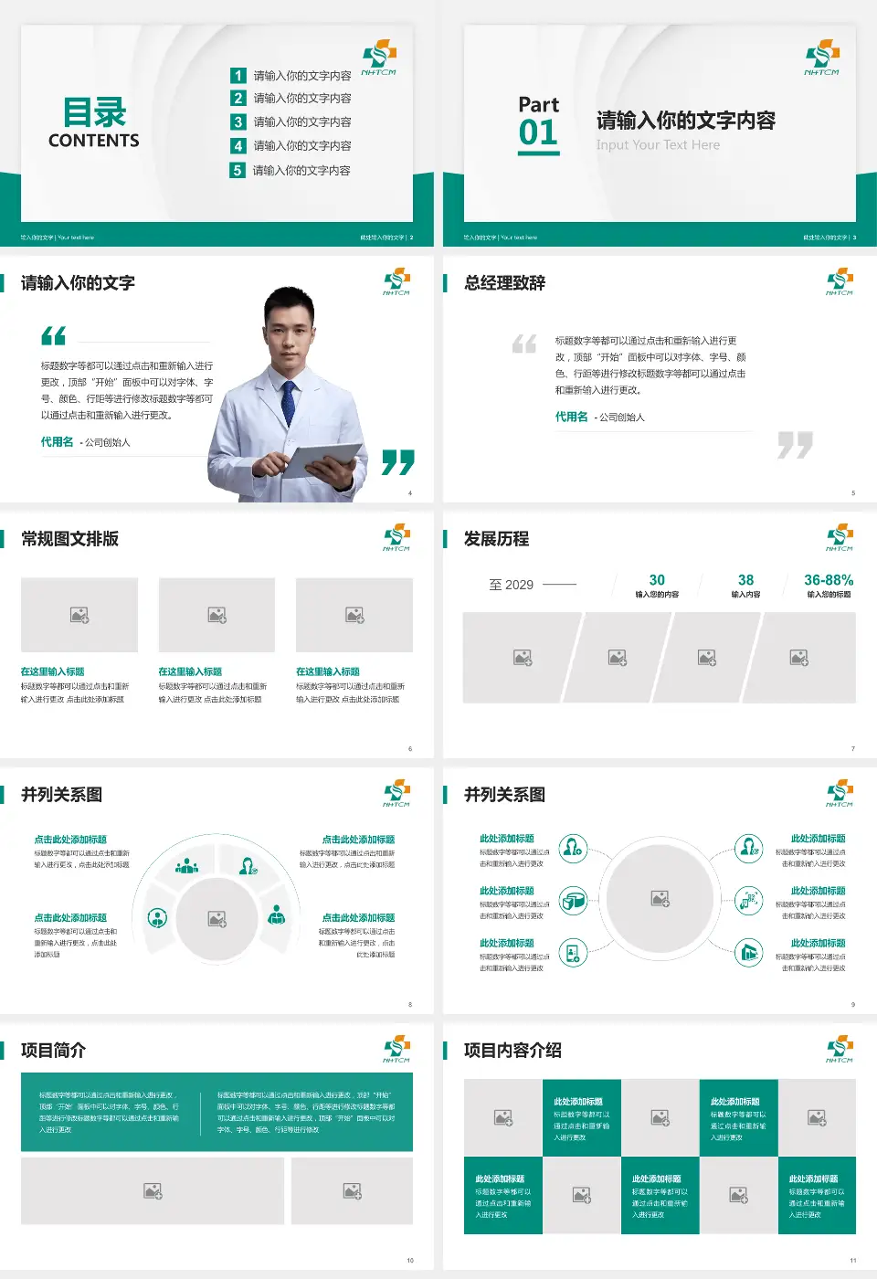 南通市中医院医院管理报告PPT模板16:9格式幻灯片预览图2