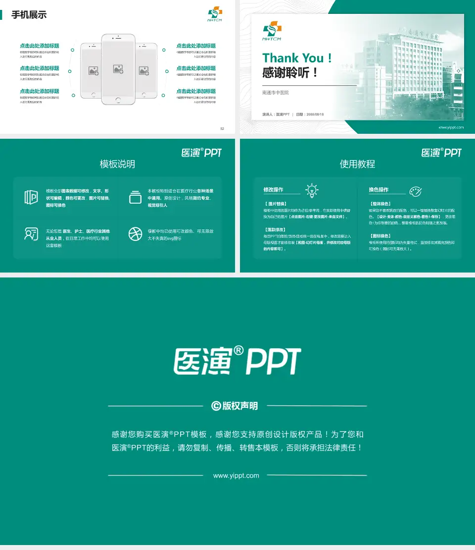 南通市中医院医院管理报告PPT模板16:9格式幻灯片预览图7