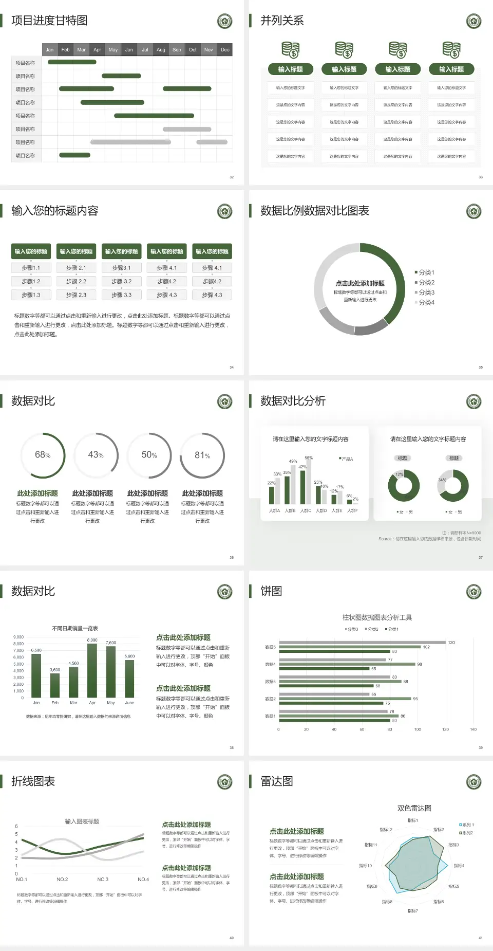 中国人民解放军第一〇二医院项目申请与汇报PPT模板4:3格式幻灯片预览图5