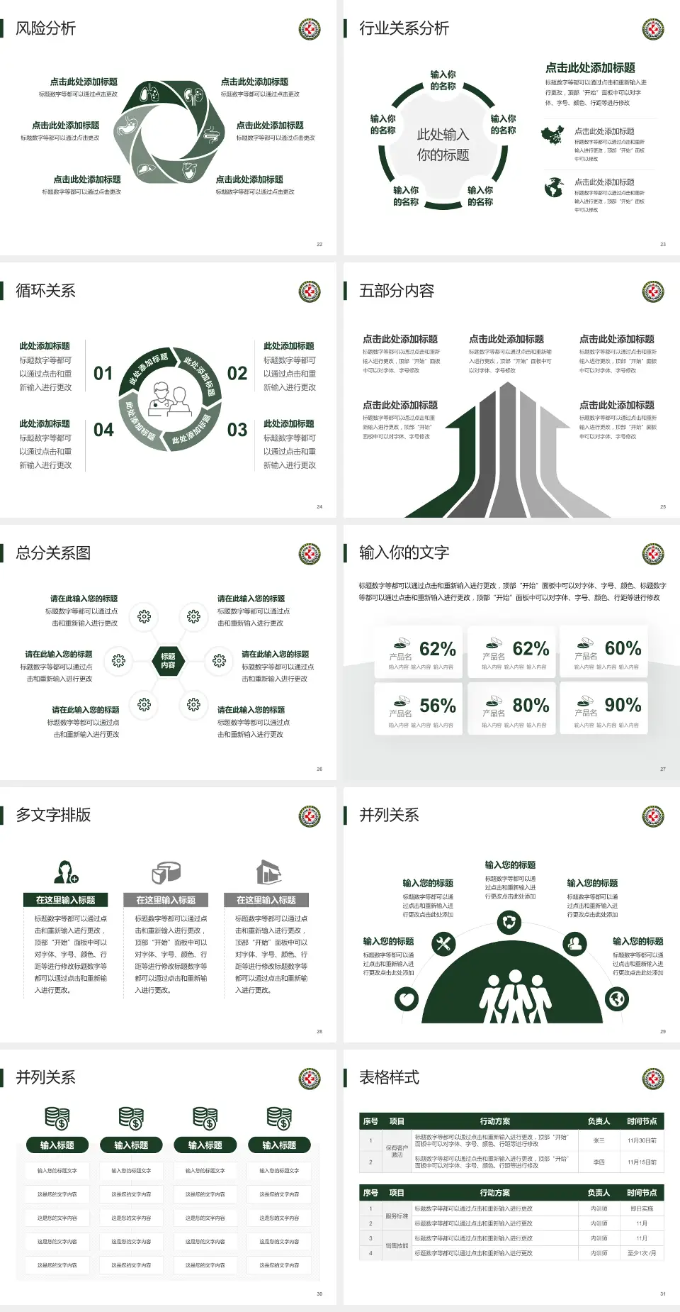中国人民解放军第八二医院科室介绍与推广PPT模板4:3格式幻灯片预览图4