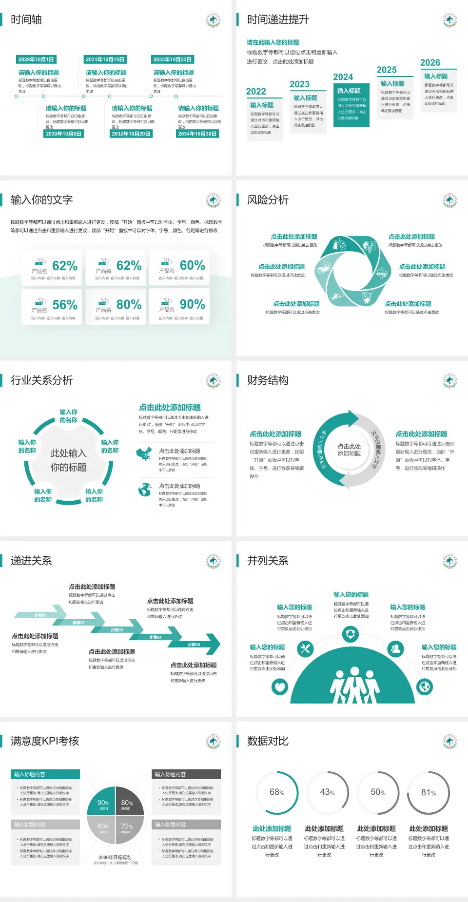四平市中医医院病例分享与讨论PPT模板4:3格式幻灯片预览图3