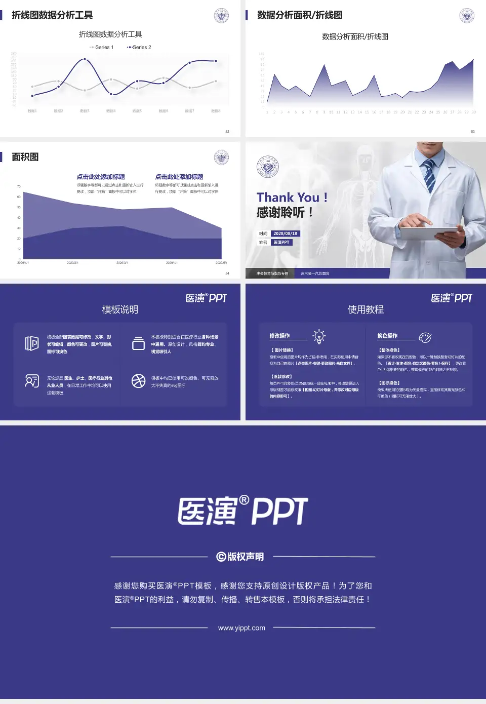 吉林省一汽总医院患者教育与指导PPT模板16:9格式幻灯片预览图7