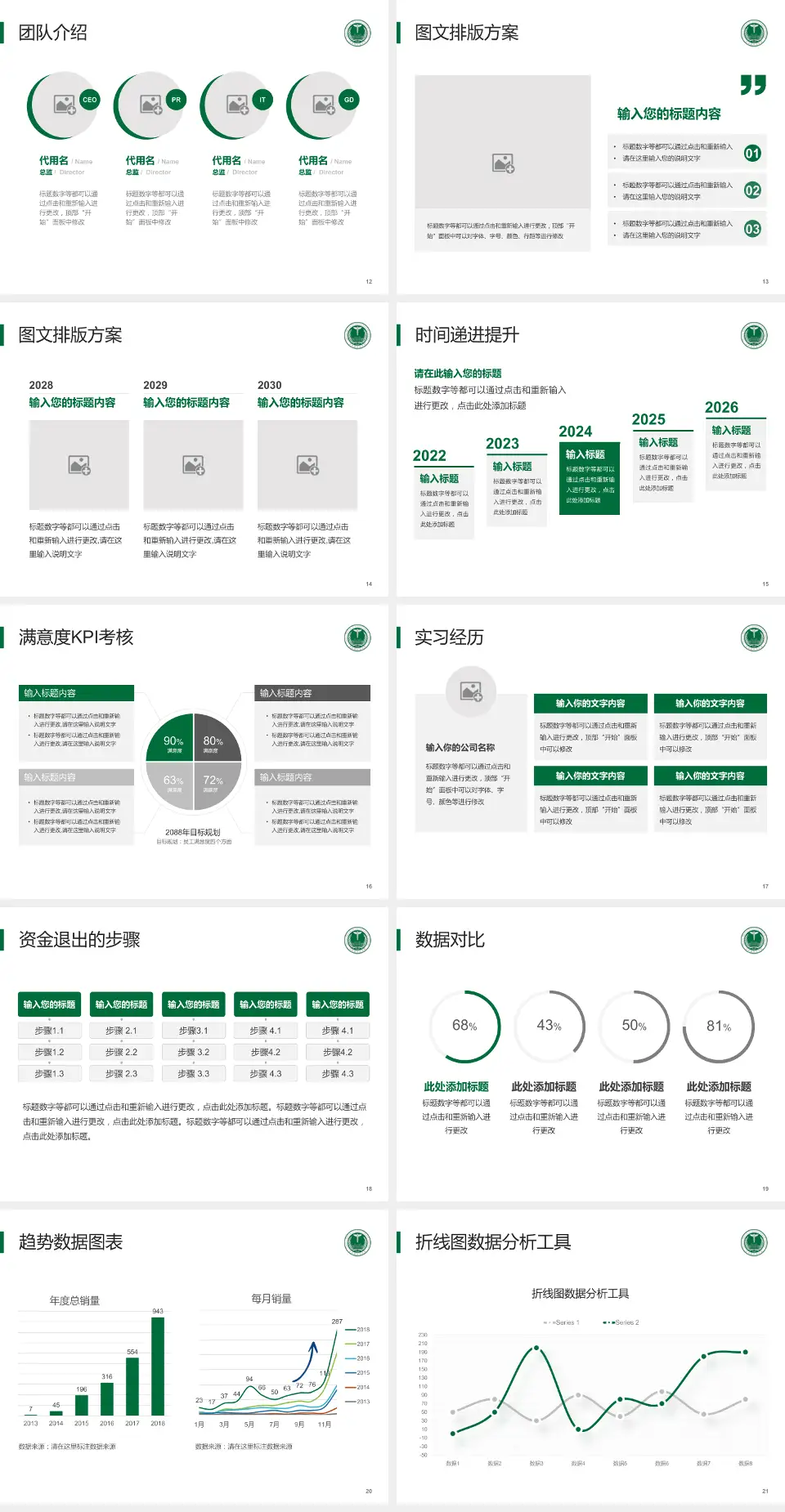 中国人民解放军东部战区总医院培训与教育PPT模板4:3格式幻灯片预览图3