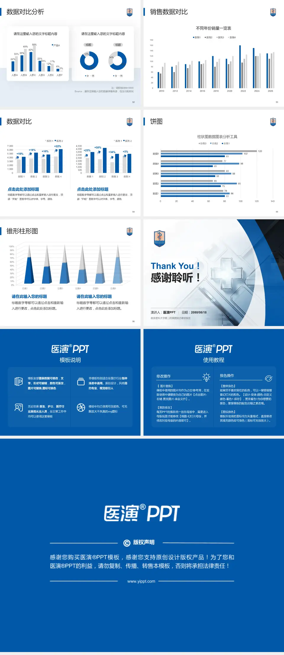 南京医科大学第二附属医院迈皋桥院区医疗行业比赛专用PPT模板4:3格式幻灯片预览图7