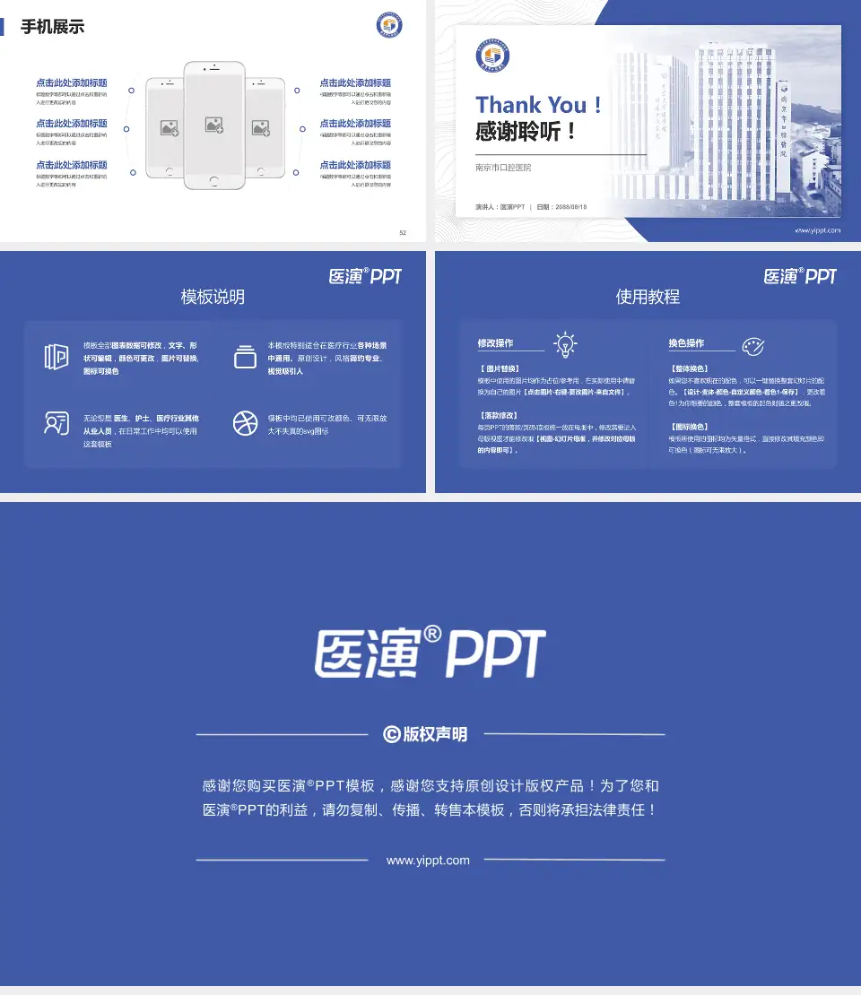 南京市口腔医院医院管理报告PPT模板16:9格式幻灯片预览图7