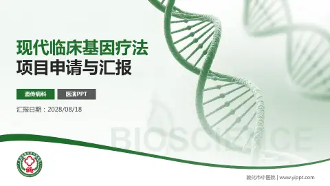 敦化市中医院项目申请与汇报PPT模板