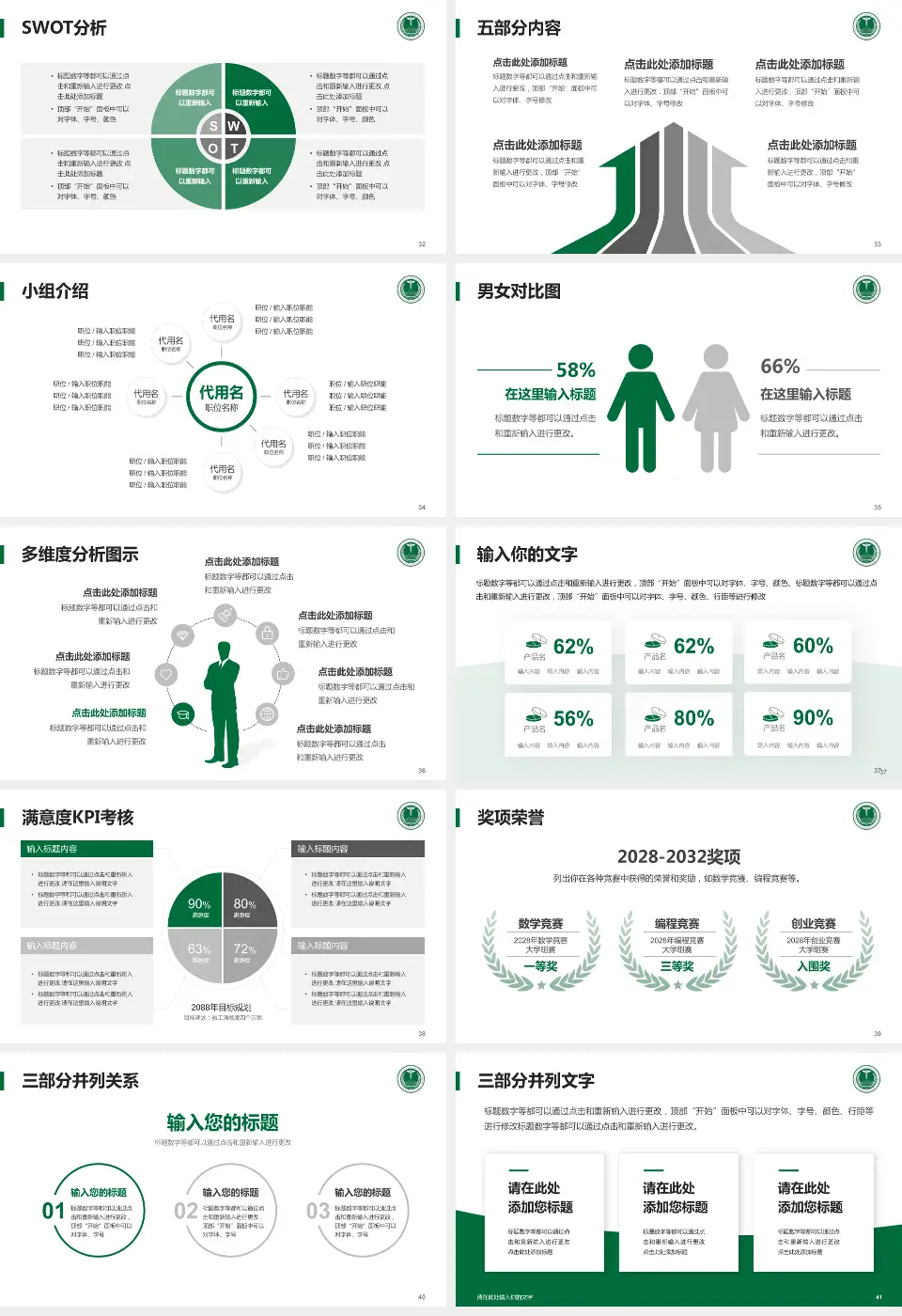 中国人民解放军东部战区总医院医疗行业比赛专用PPT模板16:9格式幻灯片预览图5