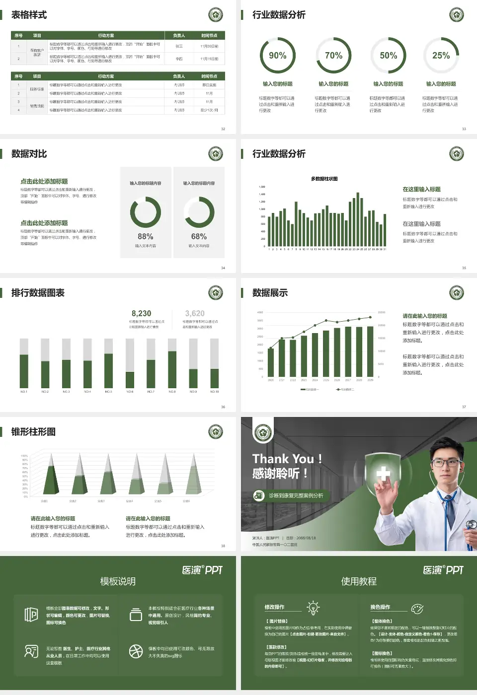中国人民解放军第一〇二医院医疗知识普及PPT模板16:9格式幻灯片预览图5