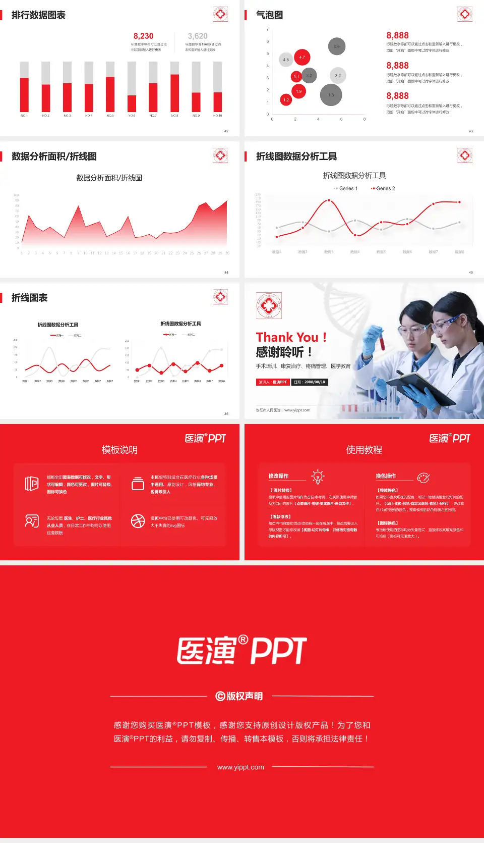 仪征市人民医院科研成果展示PPT模板16:9格式幻灯片预览图6