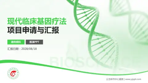 公主岭市中心医院项目申请与汇报PPT模板