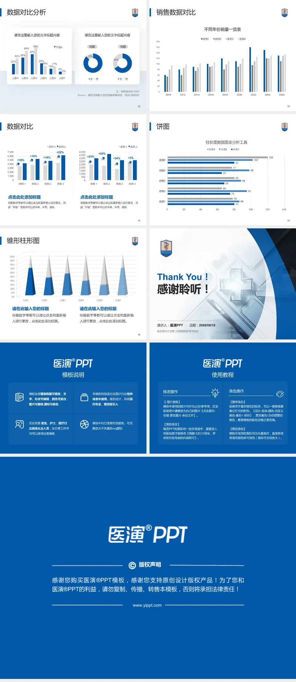南京医科大学第二附属医院萨家湾院区医疗行业比赛专用PPT模板4:3格式幻灯片预览图7
