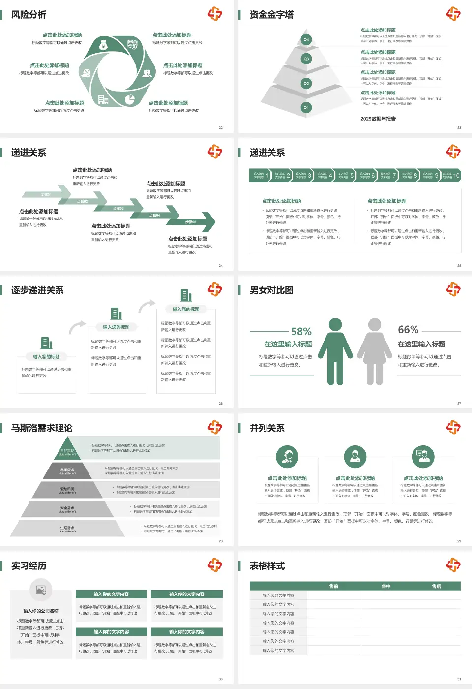 长春市儿童医院项目申请与汇报PPT模板16:9格式幻灯片预览图4